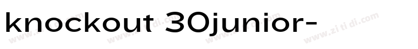knockout 30junior字体转换